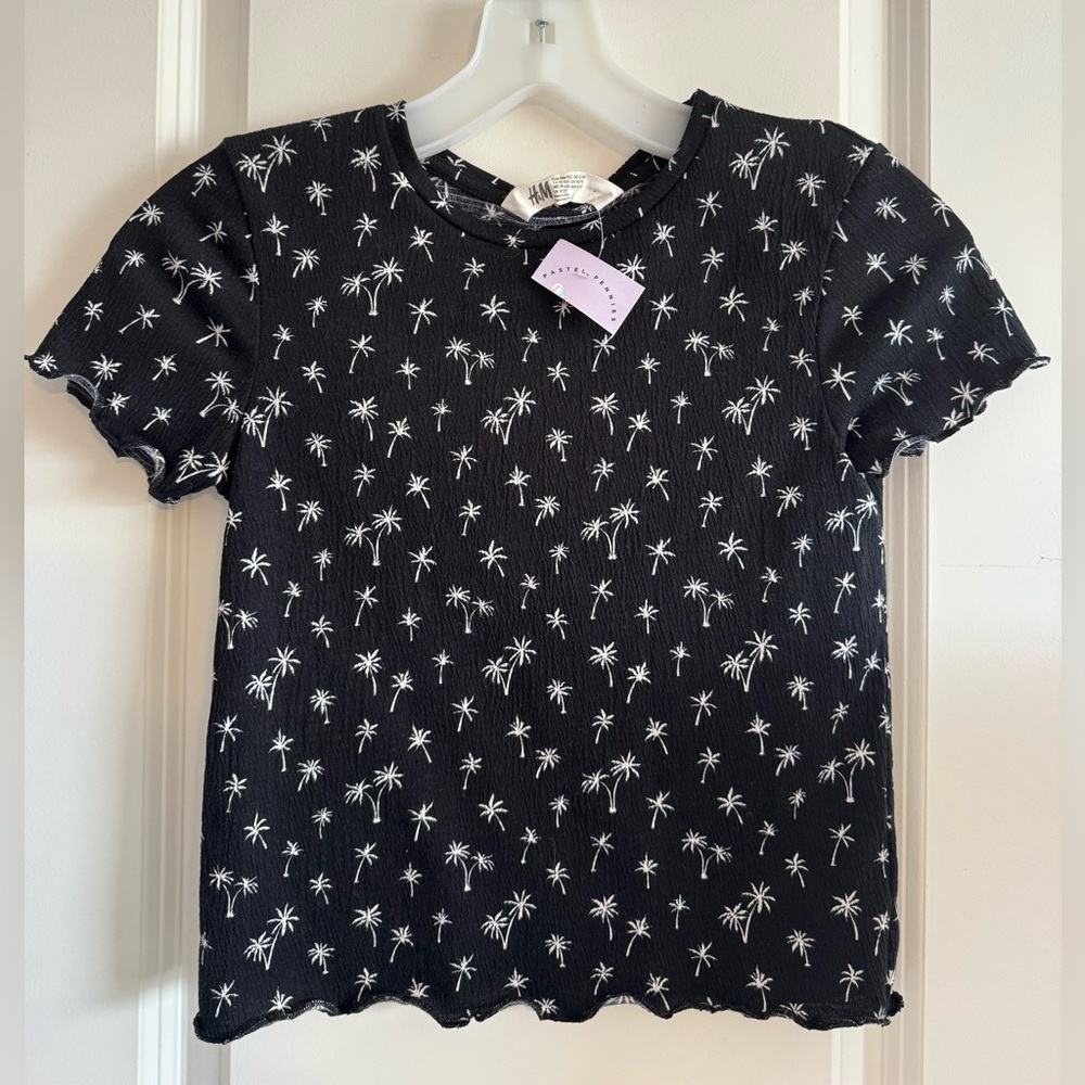 H&M palm tree print t-shirt